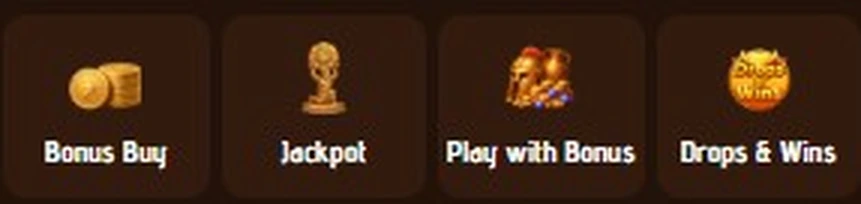 Navigation du catalogue de jeux Mino Casino